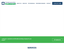Tablet Screenshot of morganizedplumbing.com